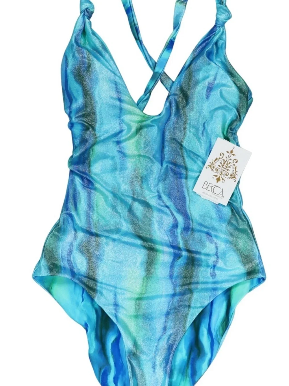 Becca by Rebecca Virtue Metallic Solar Energy One Piece Women's Swim Suit
